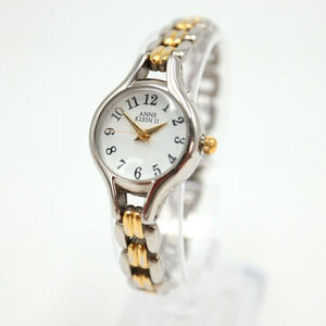 Anne Klein II Womens Watch 22mm Round Two Tone Bracelet 10/5251 w New Battery